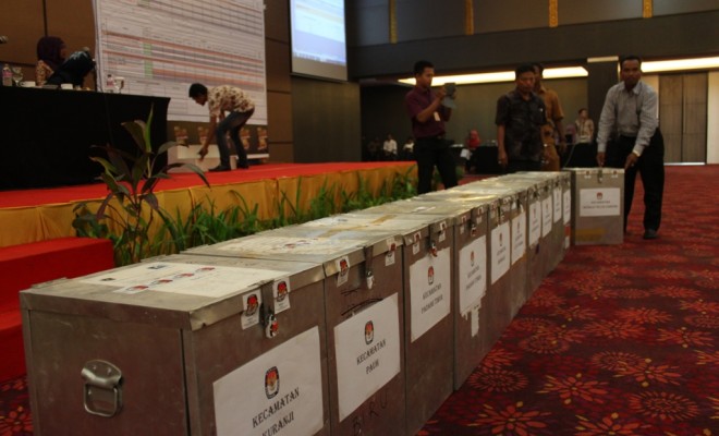 Ilustrasi. Rapat Pleno Rekapitulasi Suara Pilkada Padang putaran kedua di Hotel Grand Inna Muara, Kota Padang. Foto : Istimewa