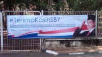 Spanduk “Terima Kasih SBY” Bertebaran di Cikeas