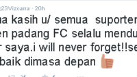 Vizcarra Pamit lewat Twitter ?