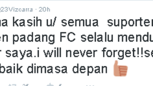 Vizcarra Pamit lewat Twitter ?