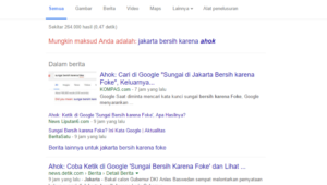 Cari ‘Karena Foke’ Google Sarankan ‘Karena Ahok