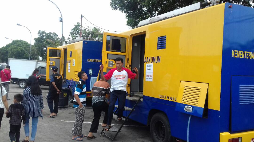 PUPR Sediakan Toilet Kabin Bagi Pemudik./Ayomudik