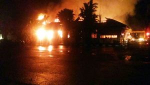 Dua OTK Diduga Bakar Polres Dharmasraya Hingga Ludes