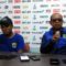 Pelatih Persib Bandung Emral Abus (kanan) dan Fulgesius Billy.