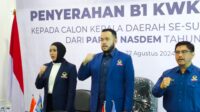 Partai NasDem Serahkan B1 KWK ke 13 Paslon Pilkada Sumbar