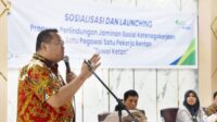 Launching TuWai KeTan, Pariaman Lindungi Pekerja Rentan