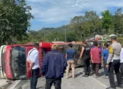 Damkar Solok Kecelakaan Tunggal, Empat Personel Alami Luka