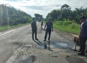 Dishub Tambal Jalan Lintas Sumatera, Minimalisir Risiko Kecelakaan