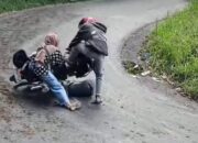 Biji Sawit Picu Motor Tergelincir di Kelok 44