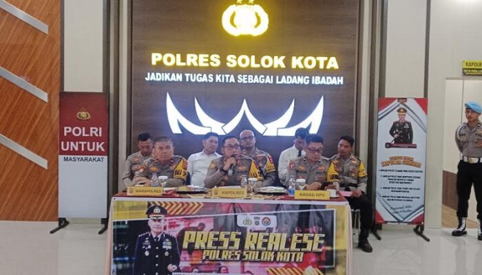 Polres Solok Kota Ungkap Puluhan Kasus Narkoba Sepanjang 2025