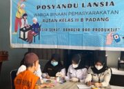 Rutan Padang Periksa Intensif Kesehatan Warga Binaan Lansia
