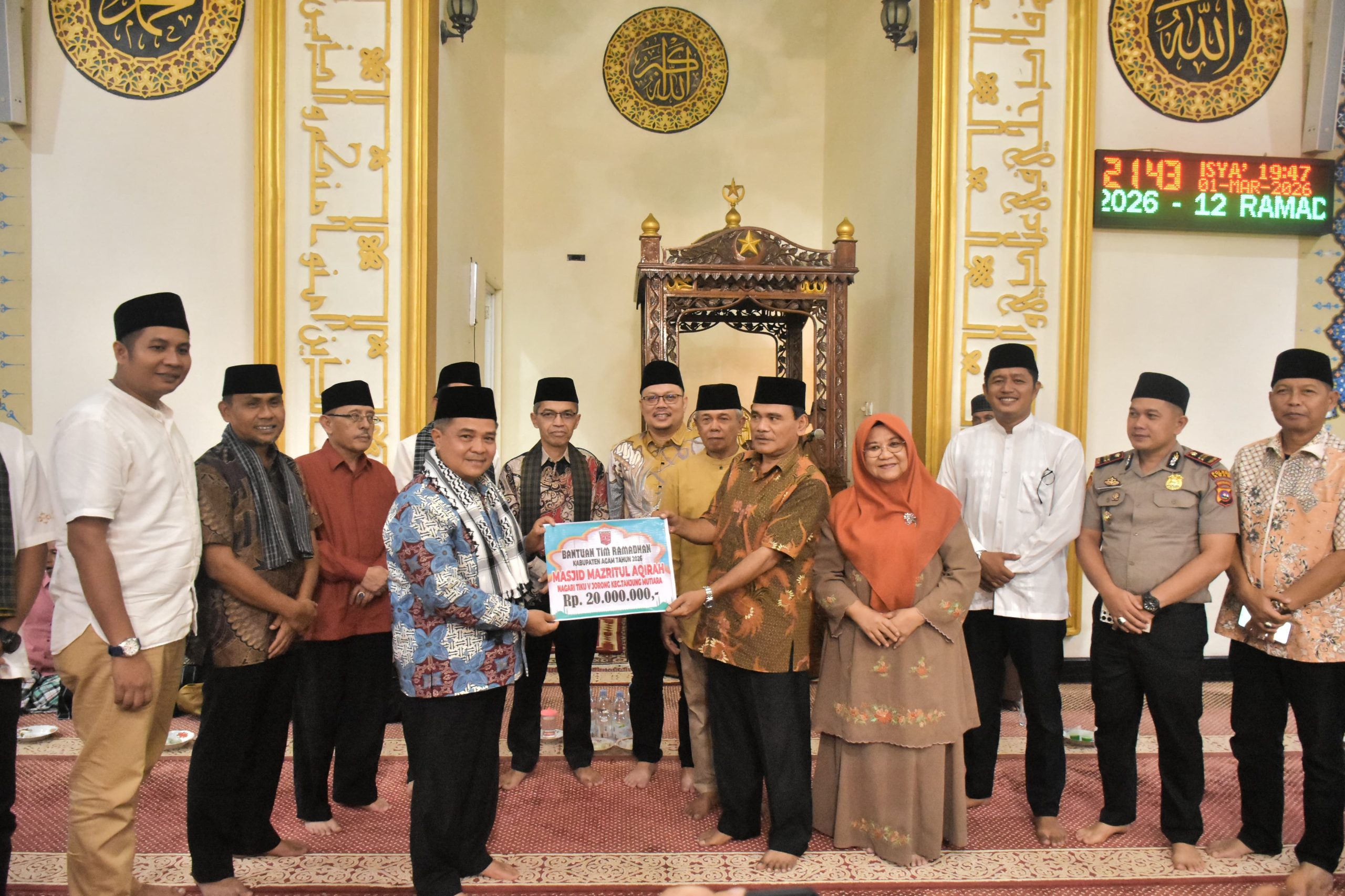 bupati-agam-pimpin-tsr-kunjungi-masjid-jami’-mazra’atul-akhirah-tiku-v-jorong