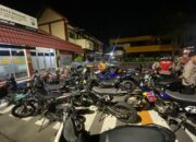 Timsus Bravo Polresta Padang Amankan Puluhan Kendaraan Berknalpot Brong