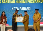 Pemkot Padang Perkuat Akses Keadilan Melalui Penghargaan Posbankum