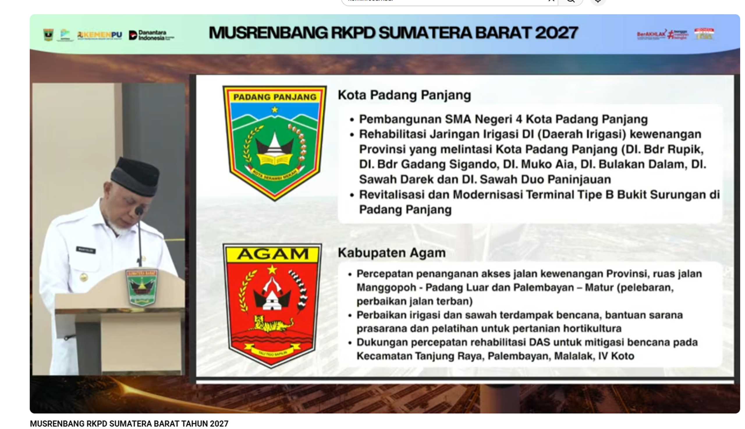 benni-warlis-suarakan-prioritas-infrastruktur-dan-pertanian-di-musrenbang-sumbar-2027