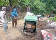 Warga Limau Manis Gotong Royong Bangun Jalan Puncak Labuang