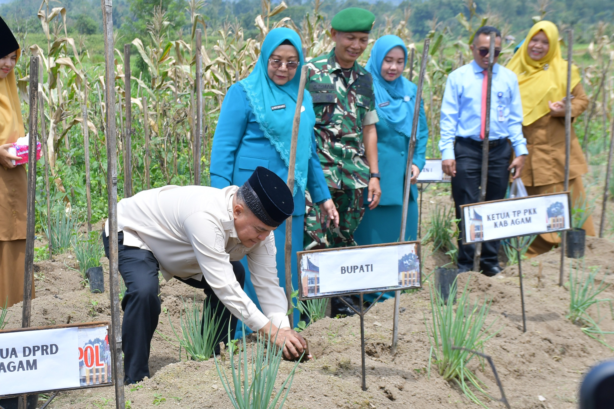 tinjau-stan-up2k,-bupati-agam-tanam-bibit-gerakan-penghijauan-pada-hkg-pkk-ke-54