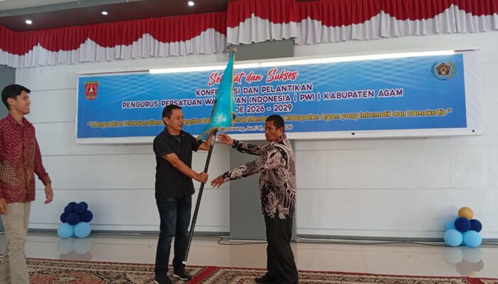 Mursyidi Resmi Pimpin PWI Agam Usai Menangkan Konferensi Periode 2026-2029