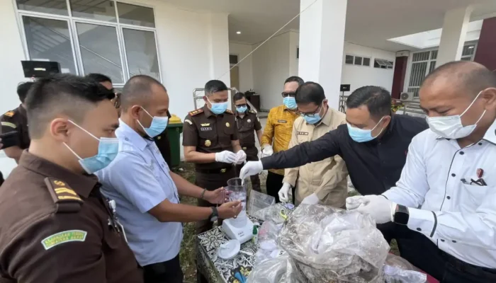 Kejari Payakumbuh Musnahkan Ratusan Gram Sabu dan Ganja Berstatus Inkrah