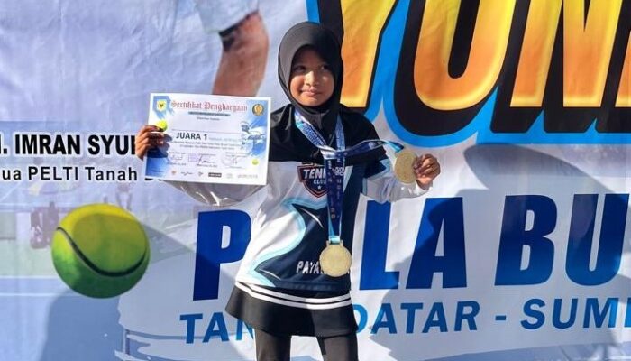 Haniifah Magno Jujefvic Dominasi Kejurnas Tenis dengan Raih Dua Medali Emas