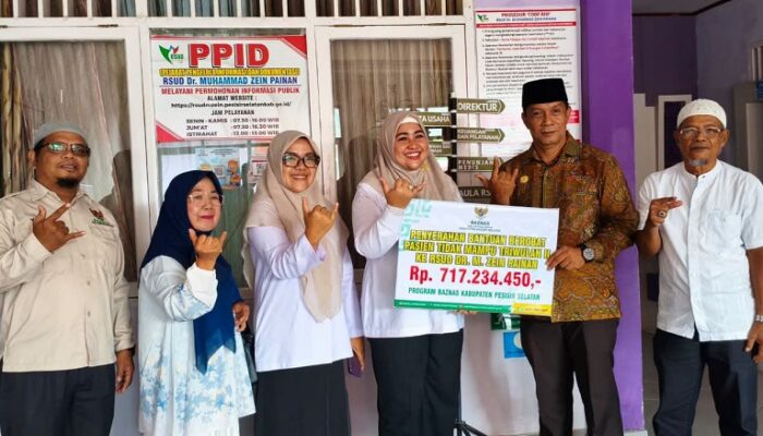 Baznas Pesisir Selatan Kucurkan Ratusan Juta Rupiah Bantu Pengobatan Pasien Kurang Mampu