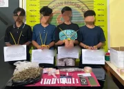 Polres Pesisir Selatan Bekuk Empat Remaja Pengedar Ganja di Lengayang