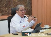 Focus Group Discussion (FGD) Penguatan Tata Kelola Logistik Nasional melalui Harmonisasi Kebijakan dan Sinergi Penyelenggaraan Transportasi di kantor Ditjen Intram, Jakarta, Selasa (21/7).