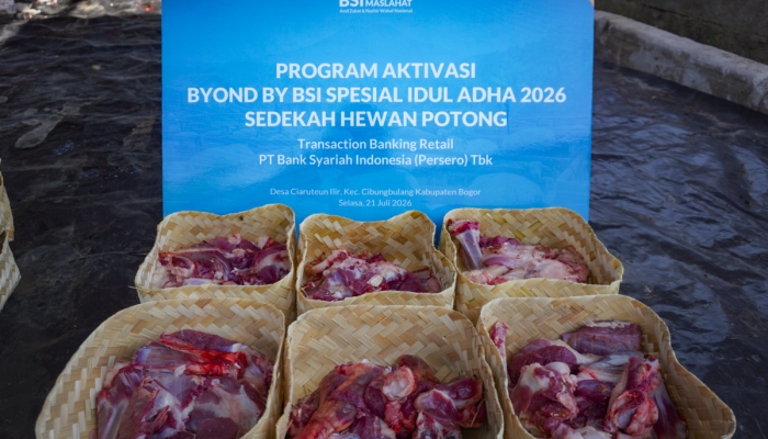 BSI Maslahat dan BSI Salurkan Daging Kurban dari Aktivasi BYOND