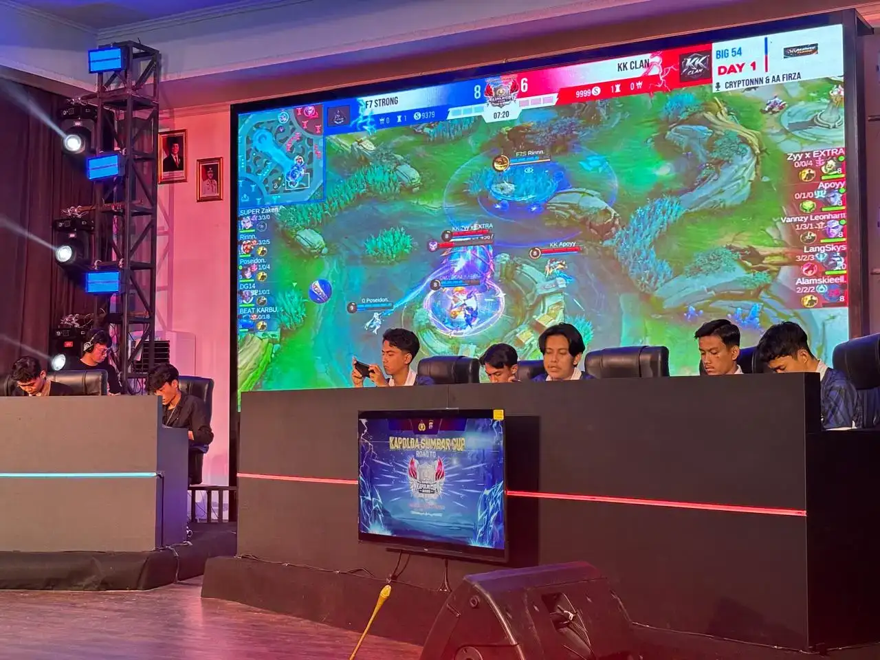 Peserta Turnamen Mobile Legends Kapolda Sumbar Cup Road to Kapolri Cup bersaing memperebutkan hadiah uang pembinaan senilai Rp34 juta sekaligus kesempatan mewakili Polda Sumbar pada ajang Kapolri Cup tingkat nasional.