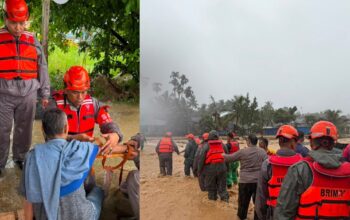 Ditpolairud Polda Sumbar Evakuasi Warga Terdampak Banjir di Kota Padang