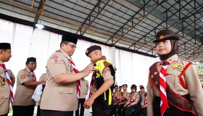 Kwarcab Tanah Datar Lepas 60 Pramuka Menuju Jambore Nasional Cibubur