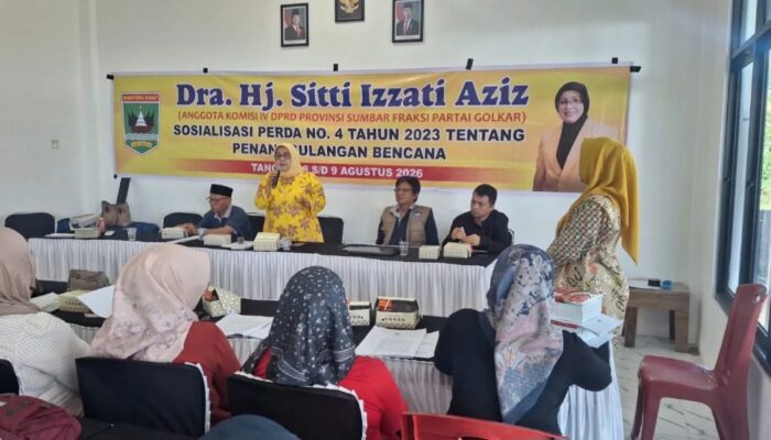 DPRD Sumbar Dorong Masyarakat Ketaping Tingkatkan Kesiapsiagaan Hadapi Risiko Bencana