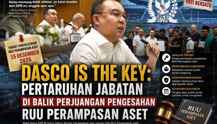 Sufmi Dasco Pertaruhkan Jabatan demi Percepat Pengesahan RUU Perampasan Aset