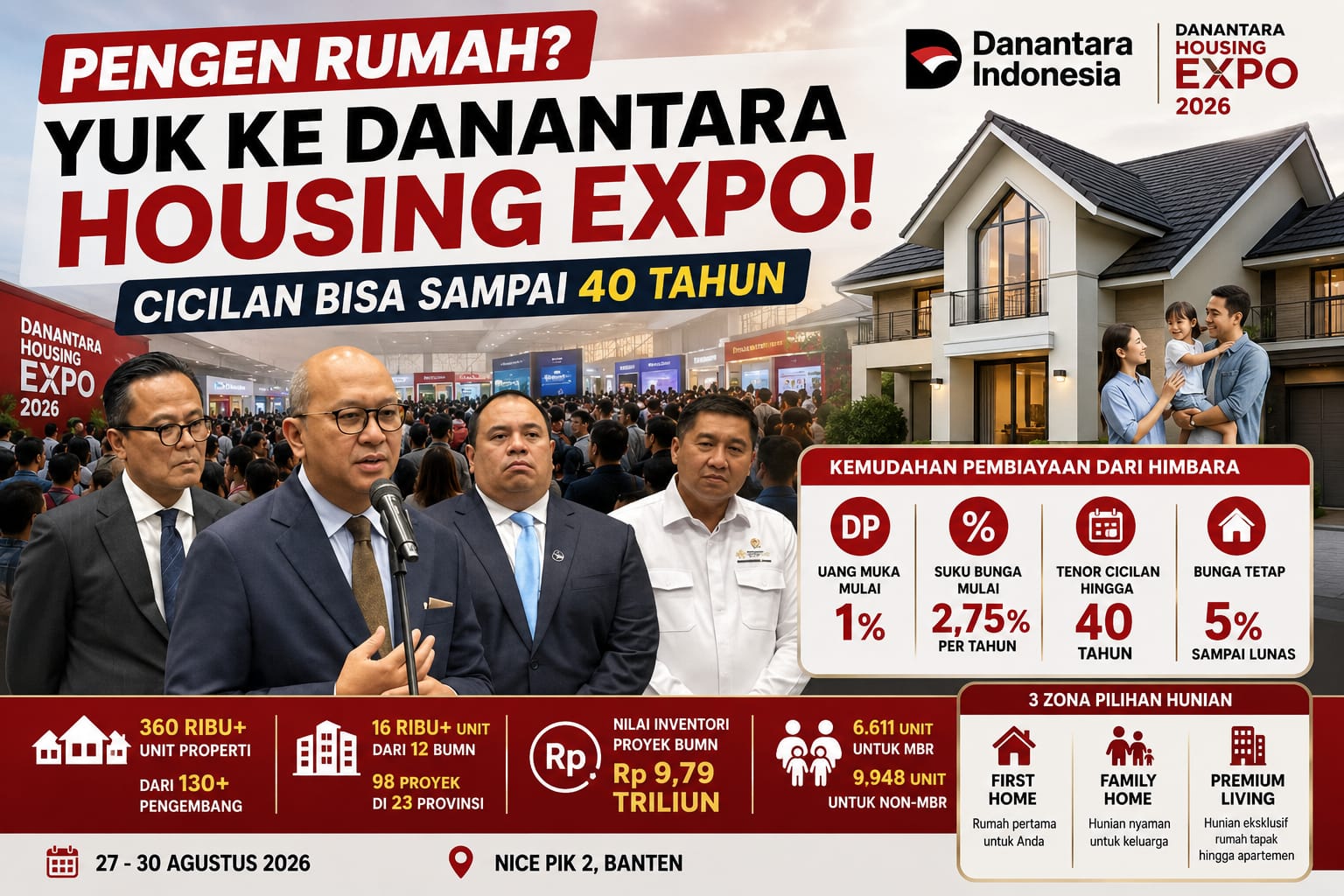 pengen-rumah?-yuk-ke-danantara-housing-expo,-cicilan-bisa-sampai-40-tahun