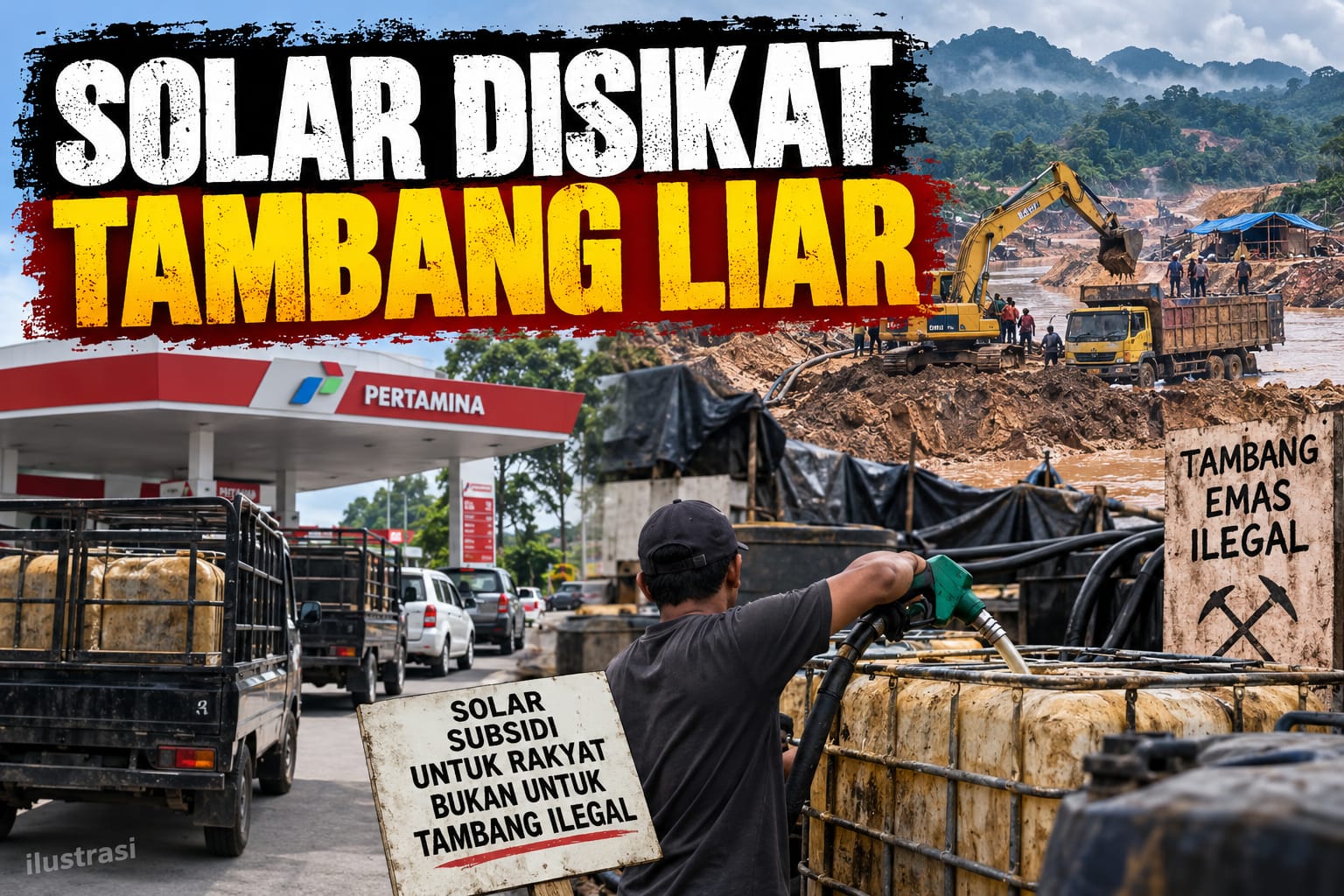 bukan-karena-kekurangan-stok,-solar-disikat-tambang-liar