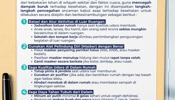 Pemkot Padang Terbitkan Surat Edaran Mitigasi Dampak Kabut Asap
