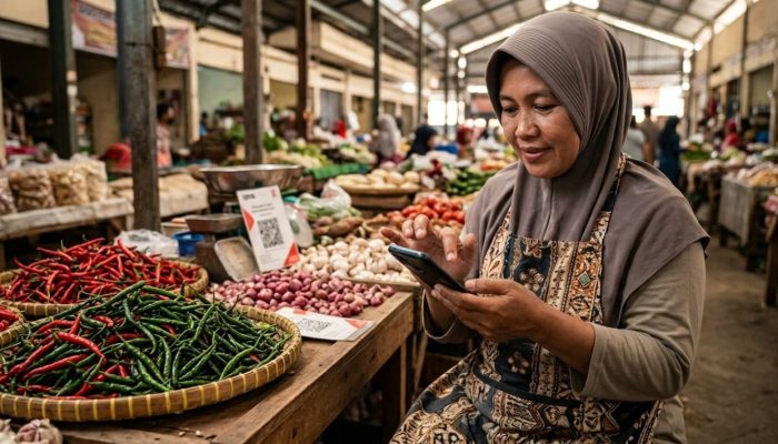 Pedagang Pasar Optimalkan Bisnis dengan Pilihan Ponsel Sejutaan yang Tangguh