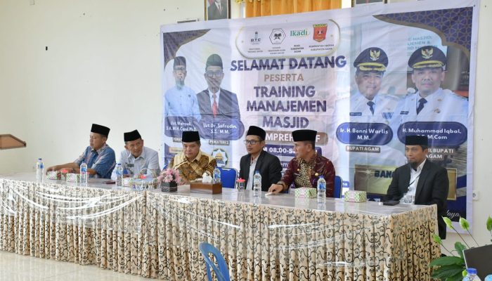 Pemkab Agam Dorong Optimalisasi Peran Masjid Melalui Pelatihan Manajemen Komprehensif