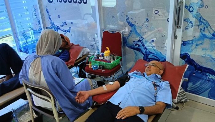 Perumda Air Minum Kota Padang Gelar Aksi Donor Darah Rutin