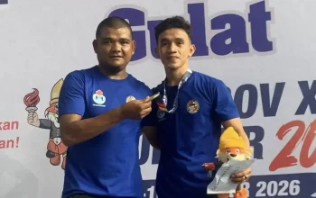 Yoga Maulana Raih Emas Kedua Gulat Porprov Sumbar 2026